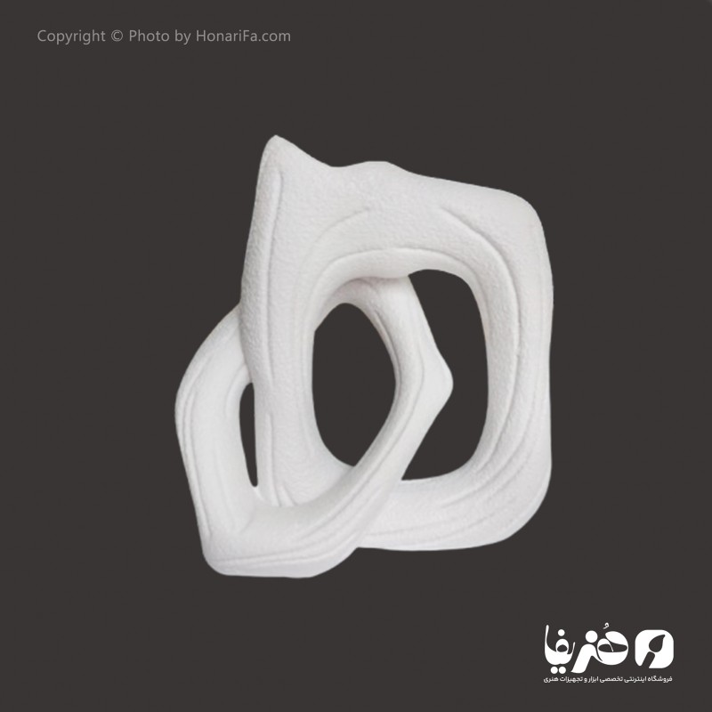 گلدان پلی استر مدل زوج چوبی سایز 24x23 سانتی متر