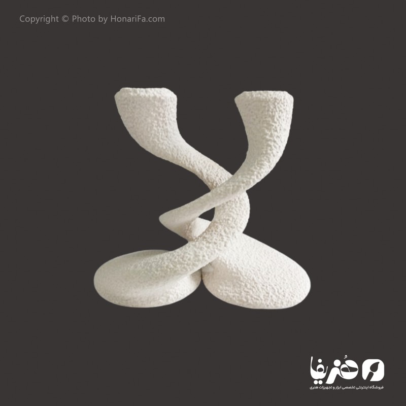 مجموعه دو عددی جا شمعی پلی استر مدل تکسچری