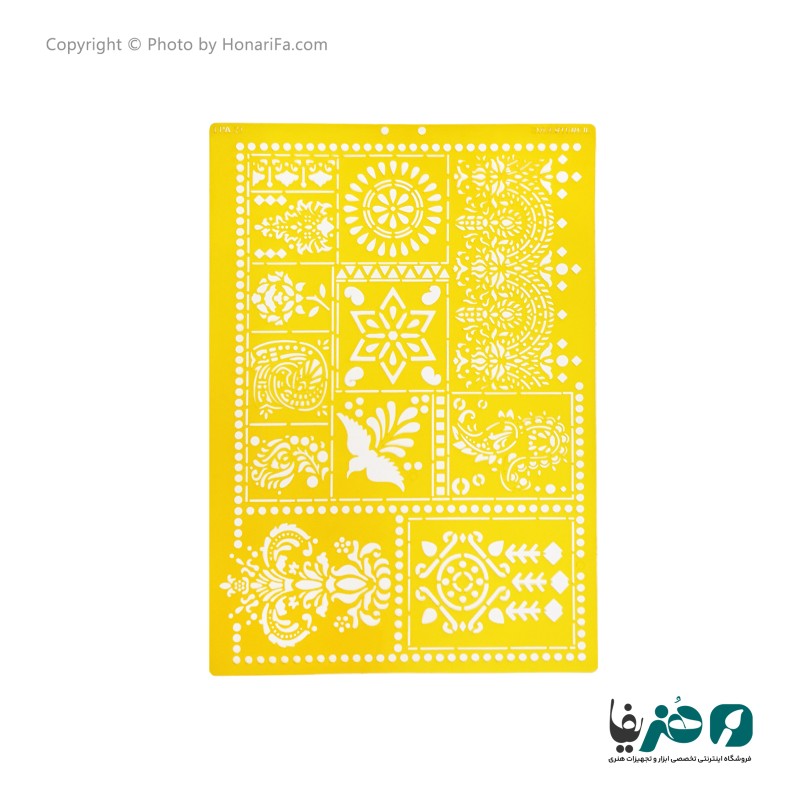 شابلون استنسیل طرح لیپان آرت کد 9 سایز 50x70 سانتی متر