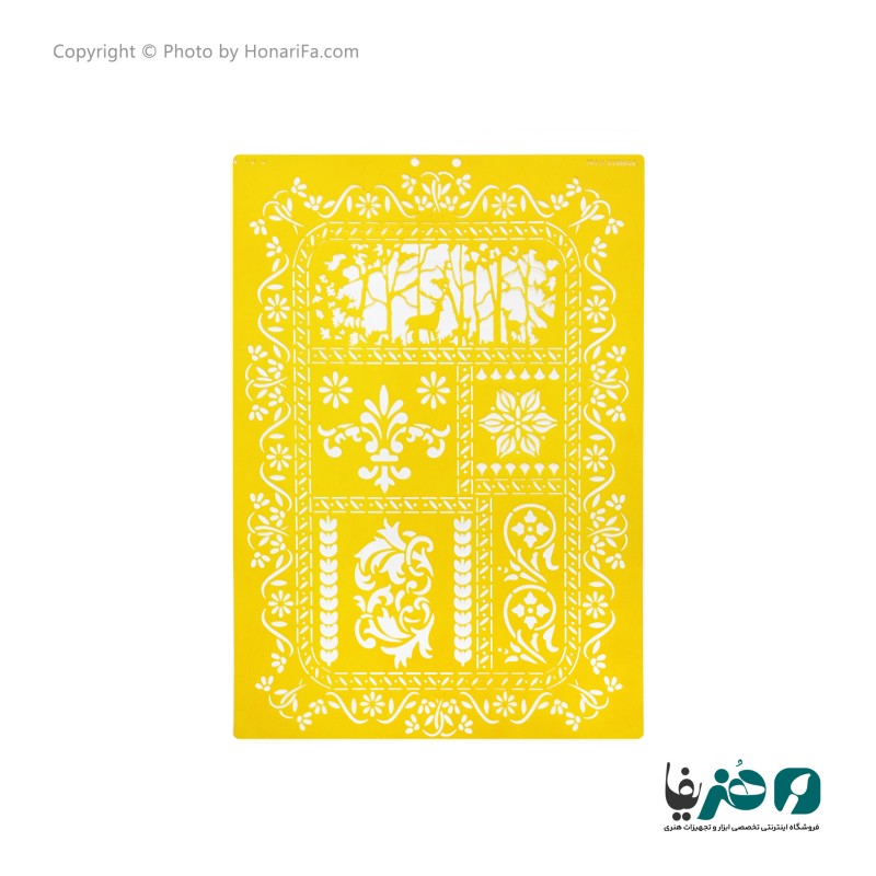 شابلون استنسیل طرح لیپان آرت کد 12 سایز 50x70 سانتی متر