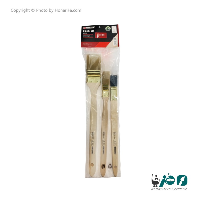 مجموعه سه عددی قلم مو گوشه زن دسته بلند پارکساید