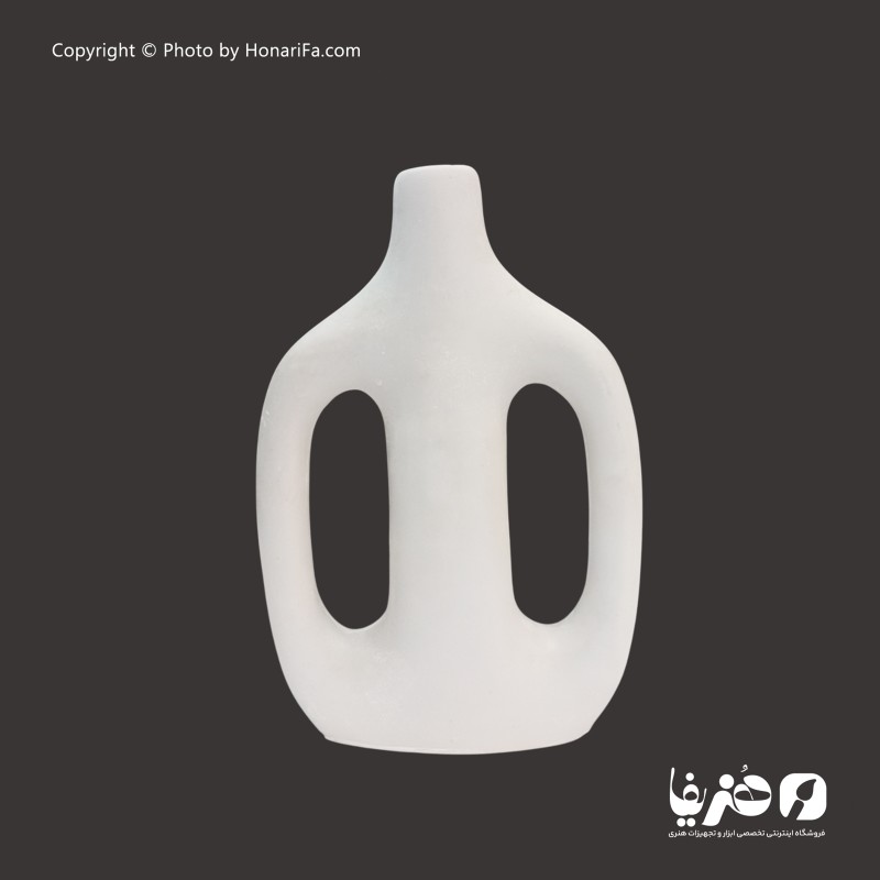 گلدان پلی استر مدل دسته دار مدرن کد 2