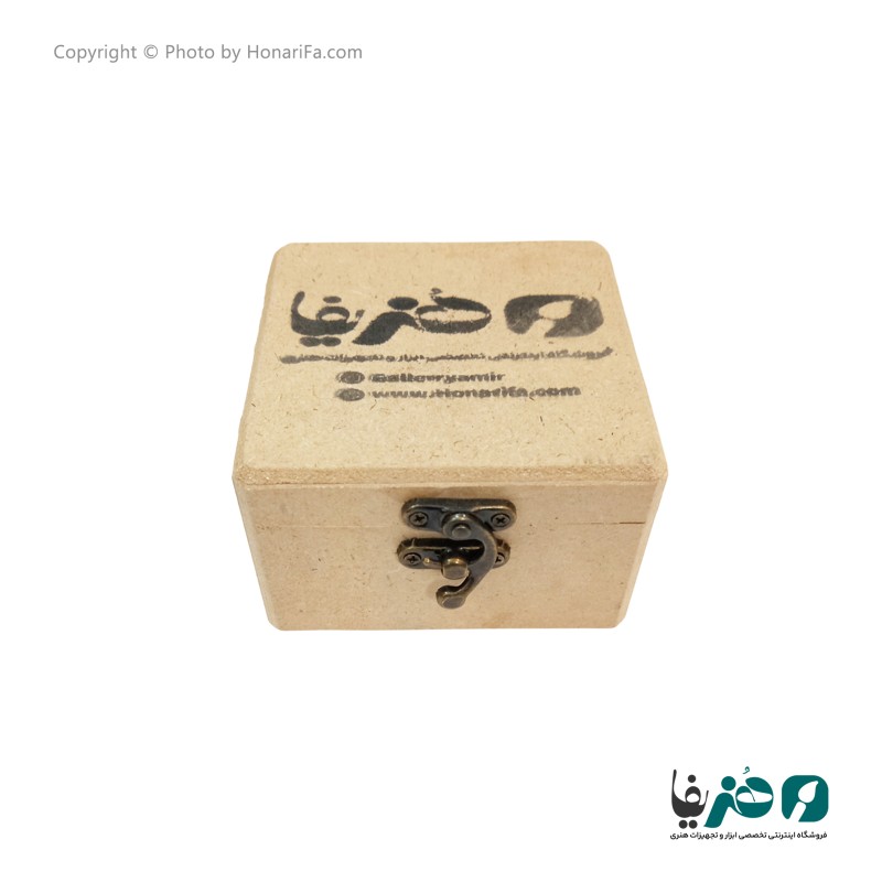 جعبه چوبی مربع 15x15 سانتی متری