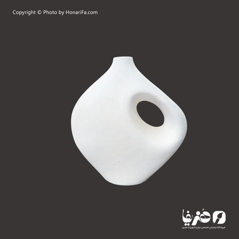 گلدان پلی استر مدل تک دسته مدرن