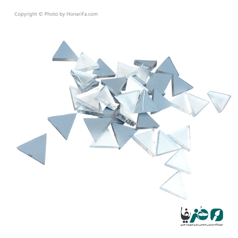 مجموعه 40 عددی آینه لیپان آرت مدل مثلث 1 سانتی متر