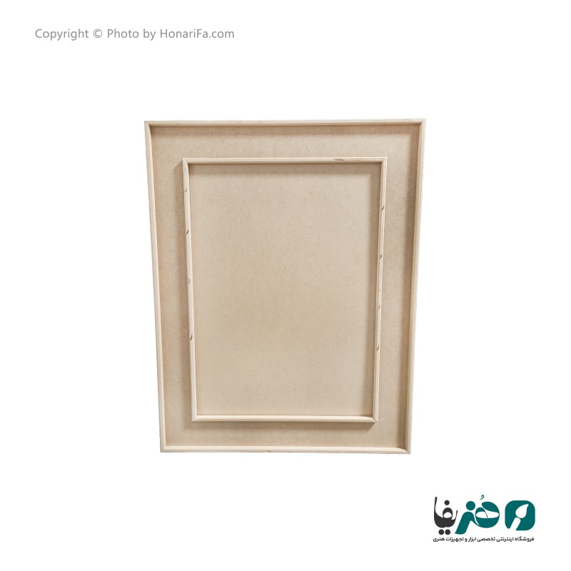 قاب چوبی  دکوپاژ سوخته طرح مستطیل عمودی 70x90 سانتی متری