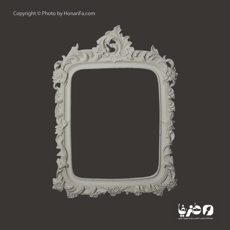 قاب پلی استر اسلیمی طرح گل سایز 21×31