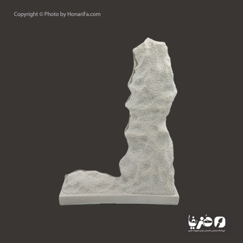 پایه آینه طرح سنگ همراه با آینه سایز 23×17 سانتی متر