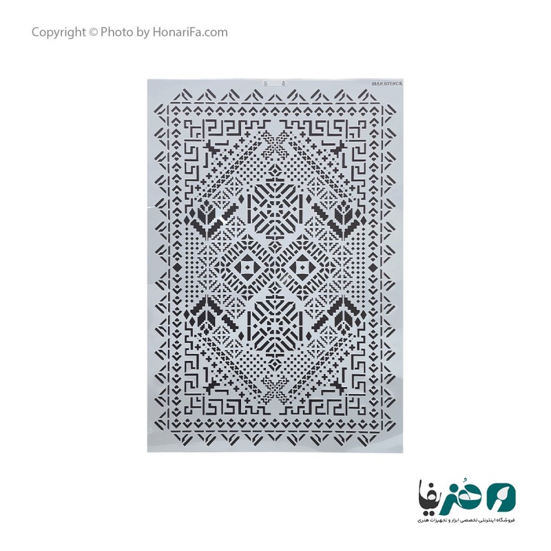 شابلون طرح لیپان آرت کد 22 سایز 100x70 سانتی متر
