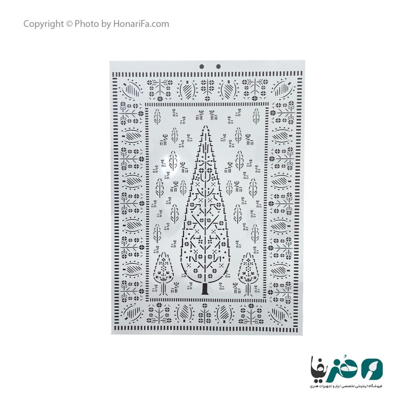 شابلون طرح لیپان آرت کد 12 سایز 100x70 سانتی متر
