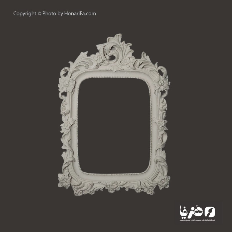 قاب پلی استر اسلیمی طرح گل سایز 17×28