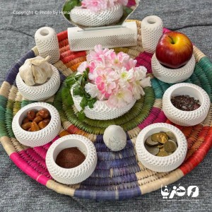 ست هفت سین سنگی مدل زنبوری