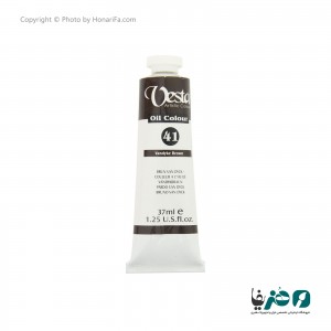 رنگ روغن وستا مدل Vandyke Brown 41 حجم 37 میلی لیتر