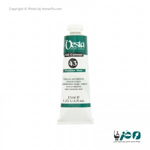 رنگ روغن وستا مدل Viridian Hue 43 حجم 37 میلی لیتر