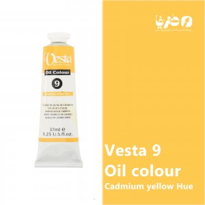 رنگ روغن وستا مدل Cadmium Yellow Hue 9 حجم 37 میلی لیتر