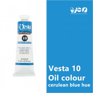 رنگ روغن وستا مدل Cerulean Blue Hue 10 حجم 37 میلی لیتر