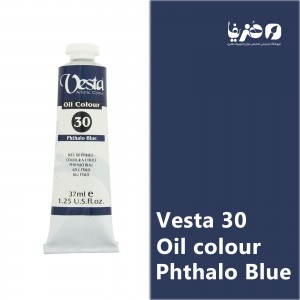 رنگ روغن وستا مدل Phthalo Blue 30 حجم 37 میلی لیتر