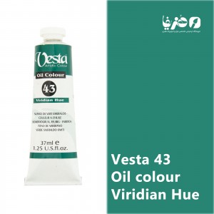 رنگ روغن وستا مدل Viridian Hue 43 حجم 37 میلی لیتر