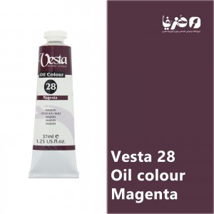 رنگ روغن وستا مدل Magenta 28 حجم 37 میلی لیتر