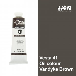 رنگ روغن وستا مدل Vandyke Brown 41 حجم 37 میلی لیتر