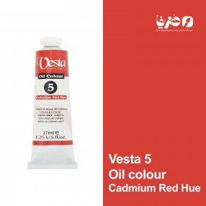 رنگ روغن وستا مدل Cadmium Red Hue 5 حجم 37 میلی لیتر