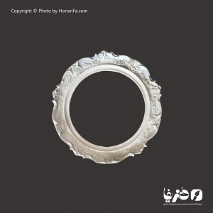 قاب پلی استر دایره طرح تاج دار 19 سانتی متر