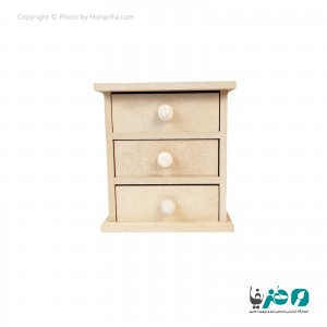 مینی دراور چوبی 3 کشو