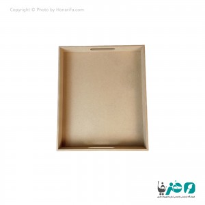 سینی چوبی مستطیل دسته دار 42x35 سانتی متری