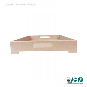 سینی چوبی مستطیل دسته دار 42x35 سانتی متری