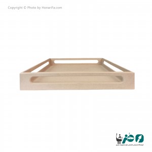 سینی چوبی مستطیل دسته دار کد 166/2