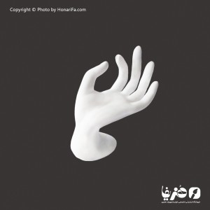استند پلی استر جواهرات مدل دست خمیده