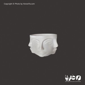 گلدان پلی استر مدل چهره 6 سانتی متر