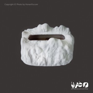 جا دستمالی پلی استر طرح صخره
