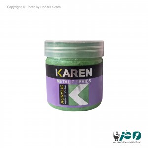 رنگ اکریلیک سبز مغز پسته ای کارن حجم 250 میلی لیتر