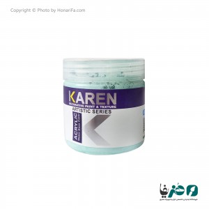 رنگ اکریلیک پاستیلی فیروزه ای کارن حجم 250 میلی لیتر