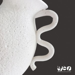 گلدان پلی استر مدل دسته دار