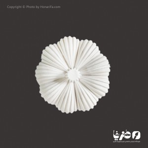 دکوری پلی استر طرح کدو شیاردار قطر 12 سانتی متر