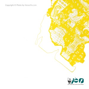 شابلون استنسیل طرح نقشه ایران سایز 60x80 سانتی متر