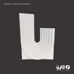 گلدان پلی استر مدل شیاردار