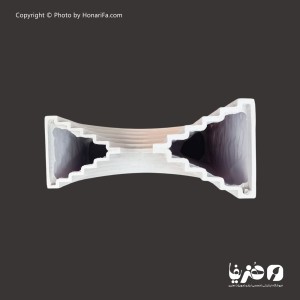 گلدان پلی استر مدل شیاردار