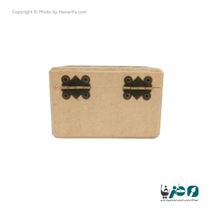 جعبه چوبی مربع با چاپ هنریفا 10x10 سانتی متری