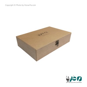 جعبه چوبی تقسیم مستطیل با چاپ هنریفا 20x30 سانتی متری