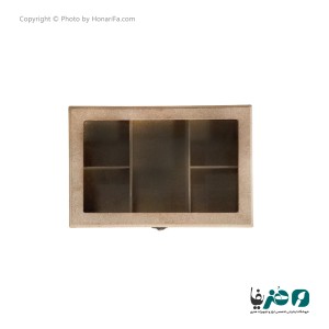 جعبه چوبی پذیرایی مدل 5 خانه تیبگ 20x30 سانتی متری