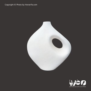 گلدان پلی استر مدل تک دسته مدرن