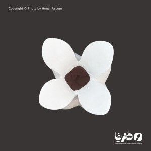 گلدان پلی استر مدل گلبرگ کوچک