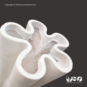 گلدان پلی استر مدل پنج پر 20 سانتی متری