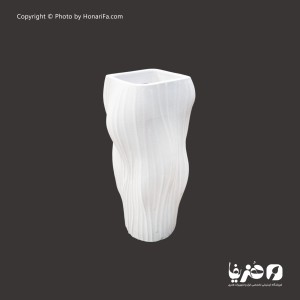 گلدان پلی استر مدل شیاردار 29 سانتی متری