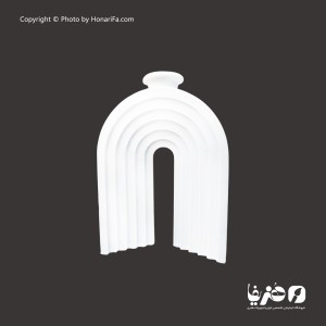 گلدان پلی استر مدل رنگین کمان طرح یو