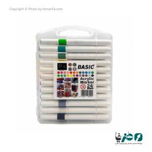 ماژیک اکریلیک 24 رنگ بیسیک کد 7162