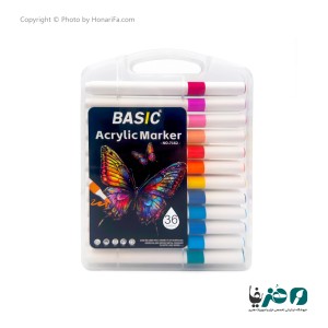 ماژیک اکریلیک 36 رنگ بیسیک کد 7162